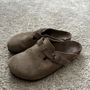 taupe suede BOSTON BIRKENSTOCKS size 36